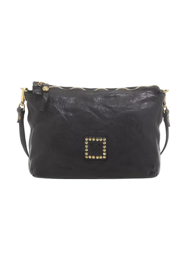LETO SMALL SHOULDER BAG IN BLACK - Romi Boutique
