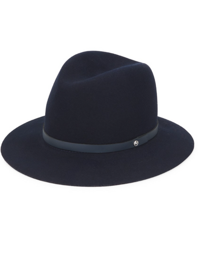 FLOPPY BRIM FEDORA IN NAVY - Romi Boutique