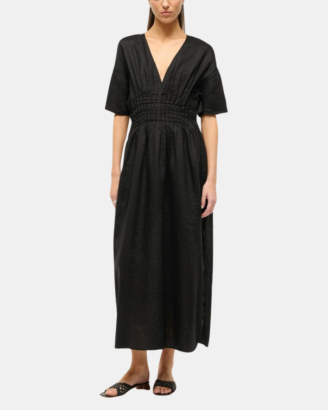 LAURETTA DRESS IN BLACK - Romi Boutique