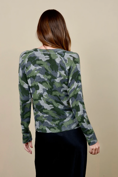 PAMMI CASHMERE SWEATER IN ARMY - Romi Boutique