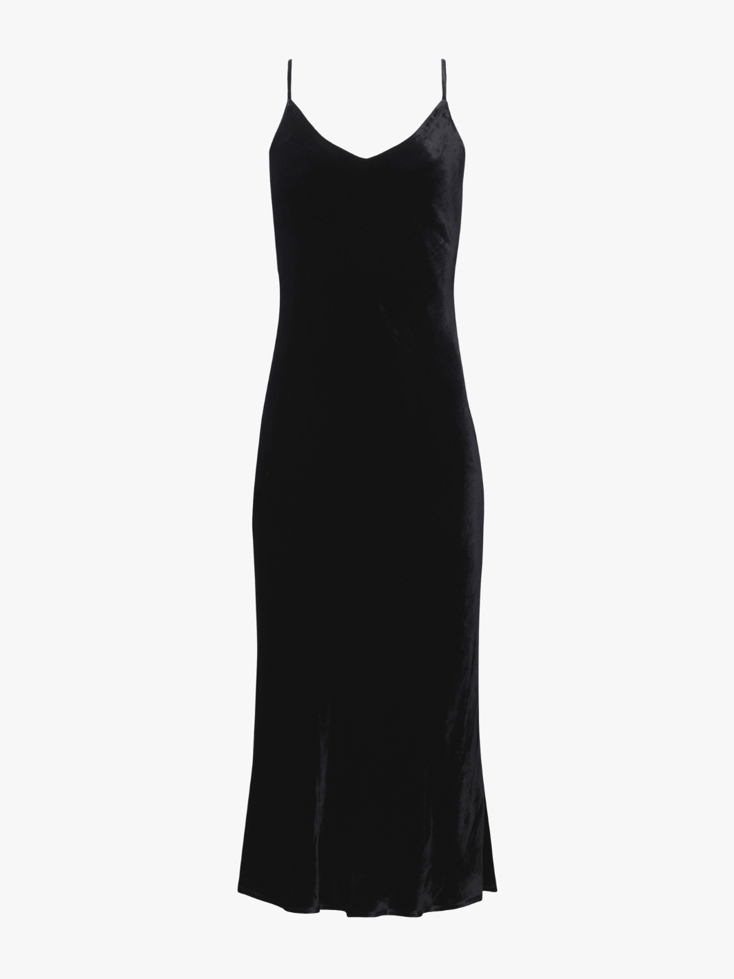 SERIDIE MID LENGTH SLIP DRESS IN BLACK - Romi Boutique