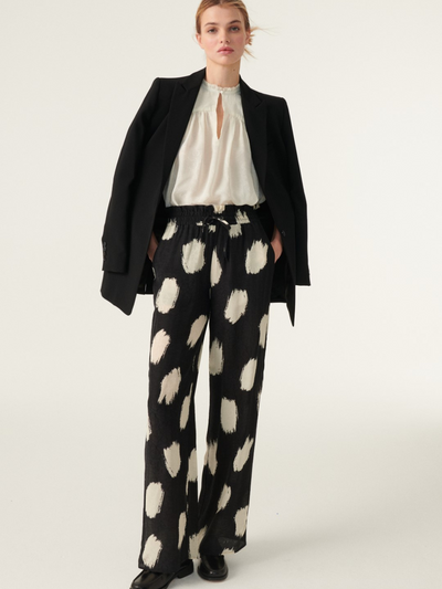 MIAMI FLOWING PANTS IN BLACK - Romi Boutique