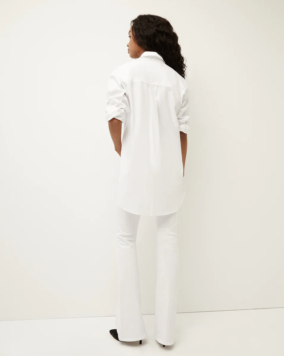BEVERLY SKINNY FLARE IN WHITE - Romi Boutique