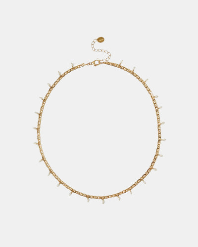 CELESTE NECKLACE IN YELLOW GOLD - Romi Boutique