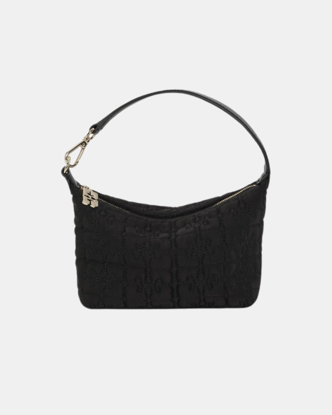 SMALL SATIN BUTTERFLY POUCH IN BLACK - Romi Boutique