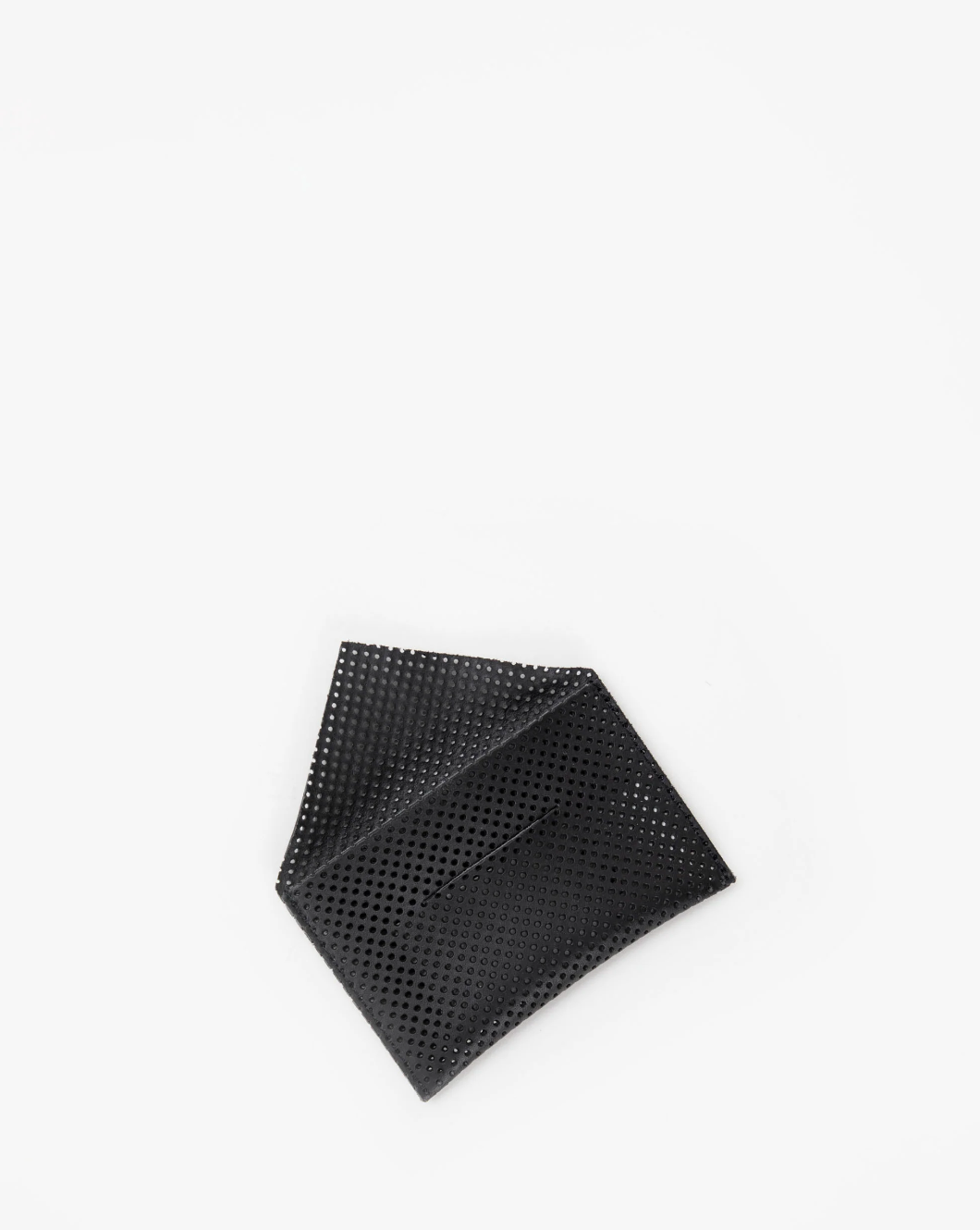 CARD ENVELOPE BAG IN PERFORATED BLACK - Romi Boutique