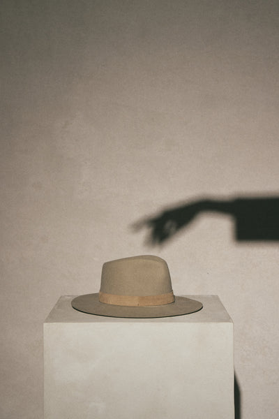 ROSS WOOL FEDORA IN CLAY - Romi Boutique