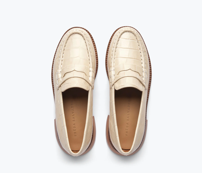 ELBA PENNY LOAFER IN SAND - Romi Boutique