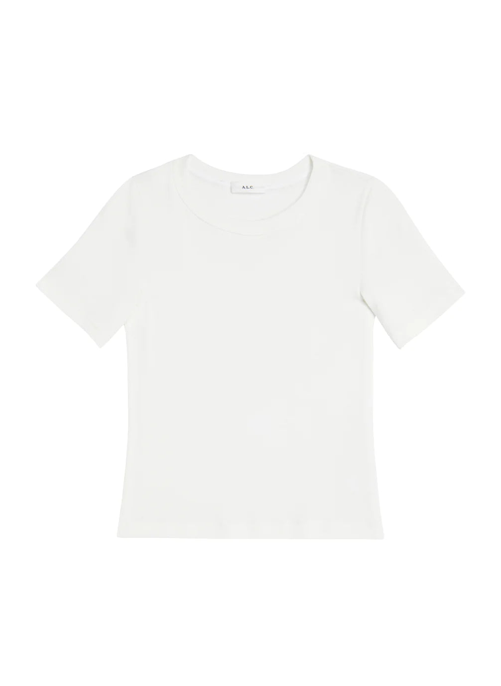 PALOMA RIB BABY TEE IN WHITE - Romi Boutique