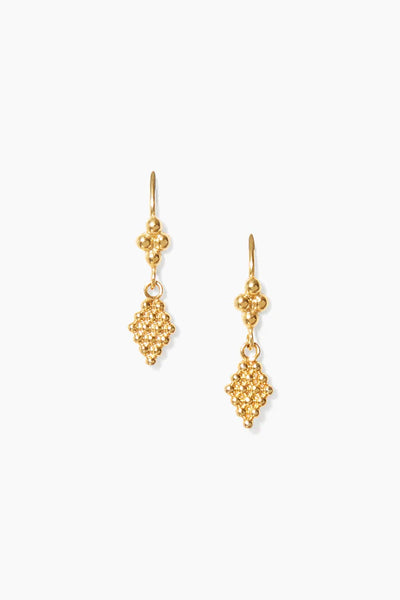BIJOU DROP EARRINGS IN YELLOW GOLD - Romi Boutique