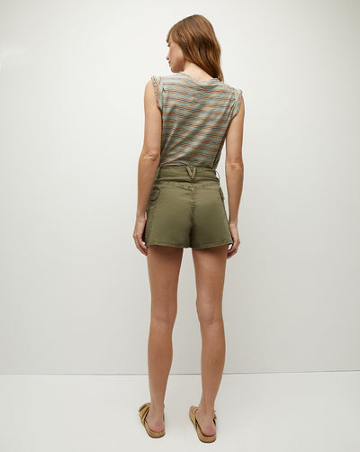 DREE MUSCLE TEE IN SAGE MULTI - Romi Boutique