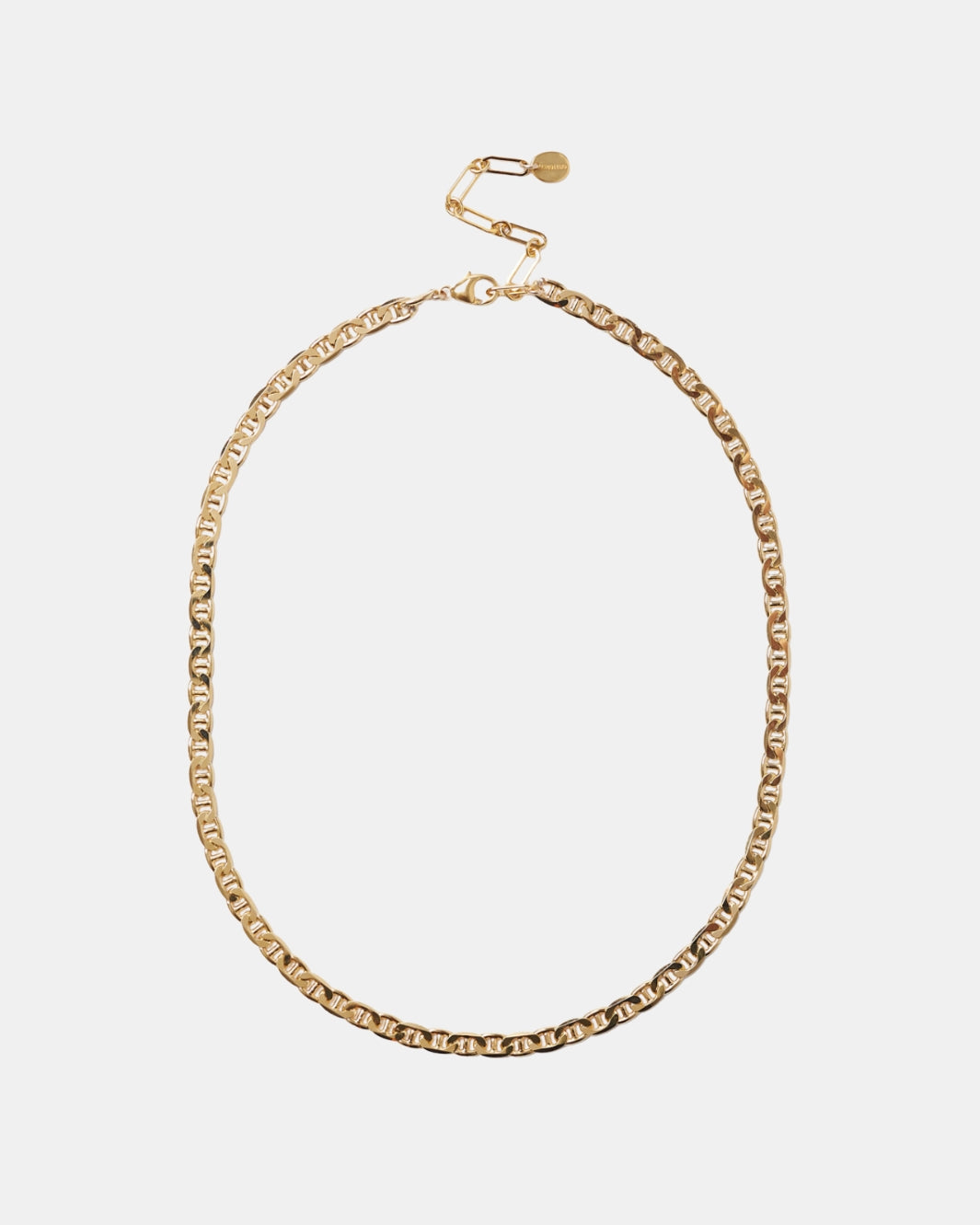 MEDIUM CHAIN LINK NECKLACE IN YELLOW GOLD - Romi Boutique