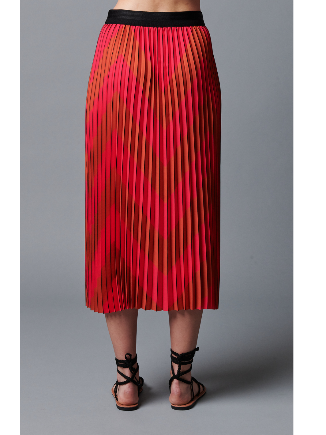 Classic Chevron Wave Midi Skirt | Modest Women Clothing - YAL New York