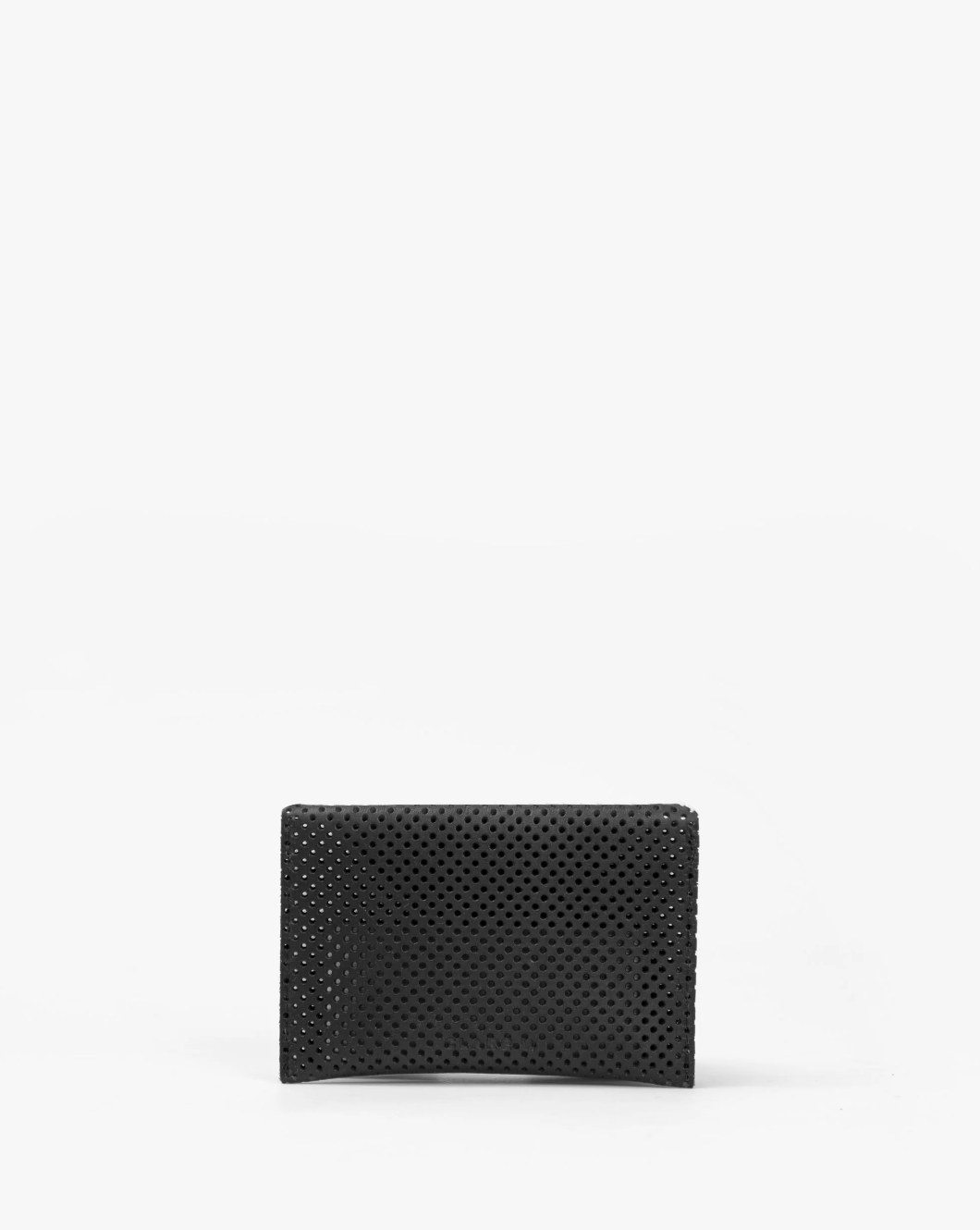 CARD ENVELOPE BAG IN PERFORATED BLACK - Romi Boutique