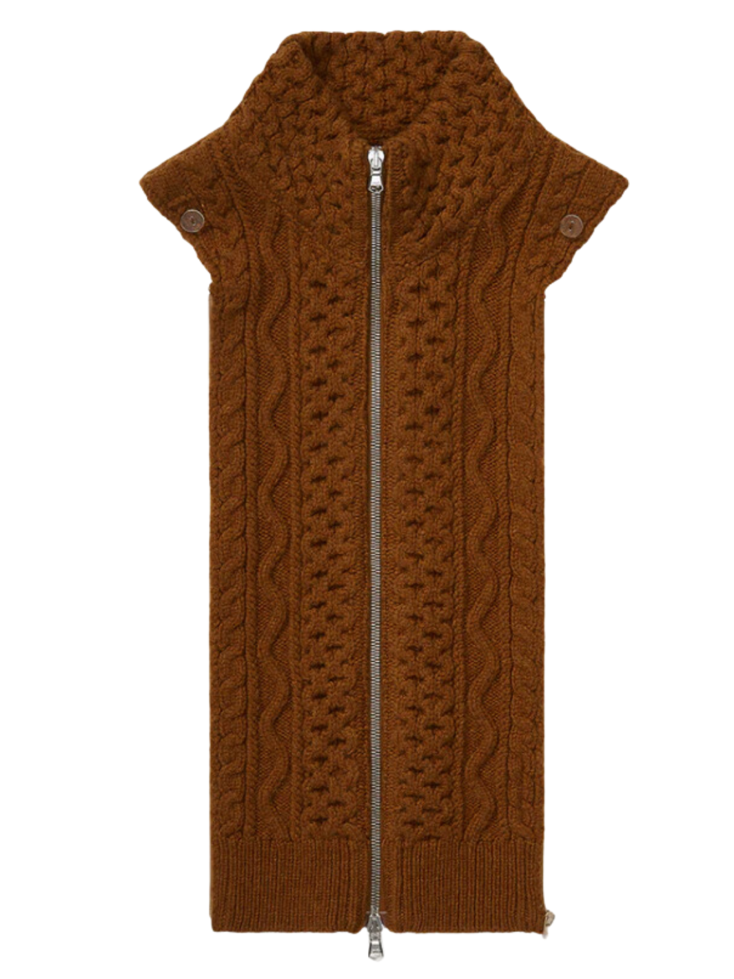 TIHANY LAMBSWOOL KNIT DICKEY IN DARK OCHRE - Romi Boutique