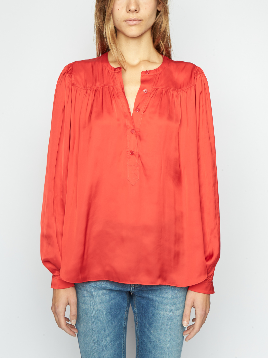 TIGY SATIN BLOUSE IN JAPON - Romi Boutique