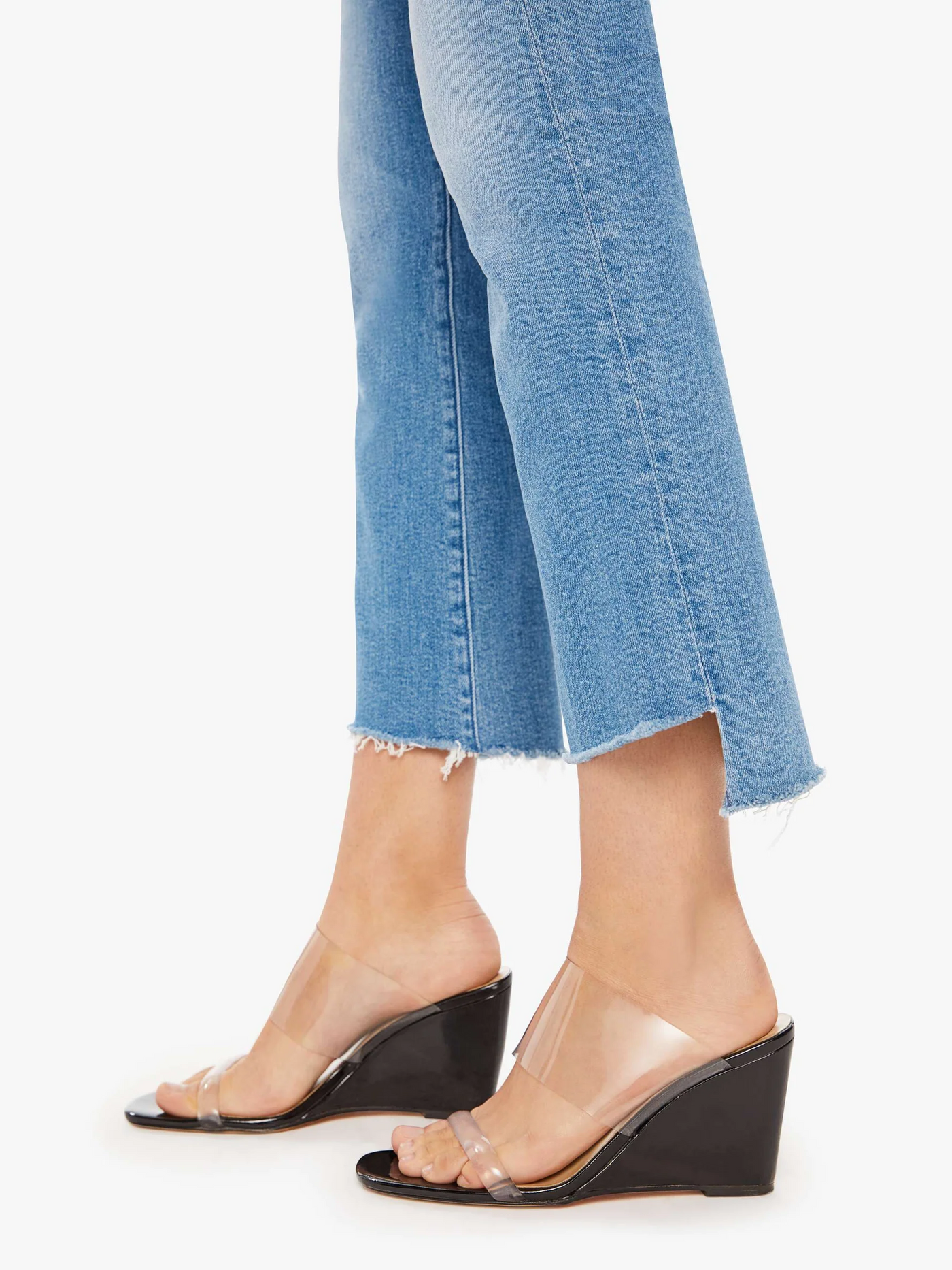 THE INSIDER CROP STEP FRAY IN OUT OF THE BLUE - Romi Boutique