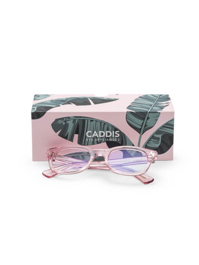BIXBY GLASSES IN POLISHED CLEAR PINK - Romi Boutique