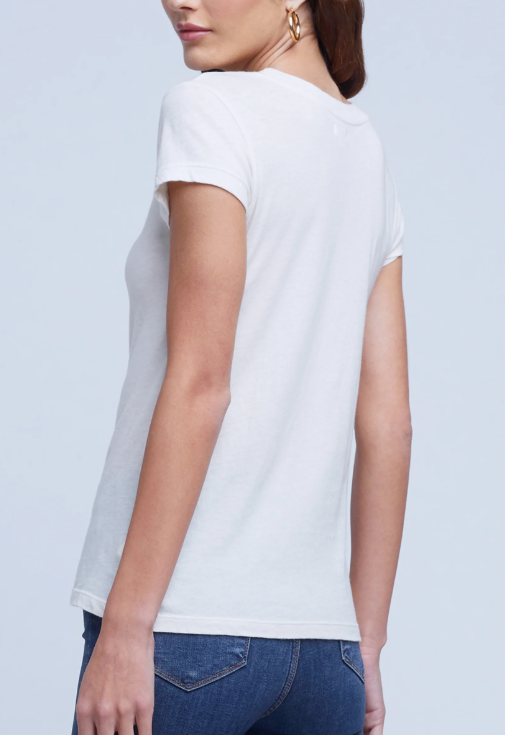 CORY TEE IN WHITE - Romi Boutique
