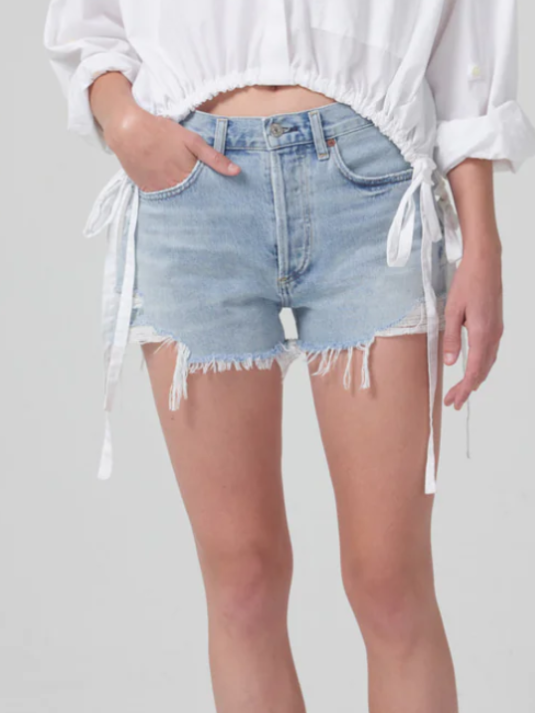ANNABELLE SHORT IN WASHED ASHORE - Romi Boutique