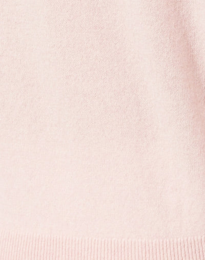 CASHMERE CORE V NECK IN PINK SAND - Romi Boutique