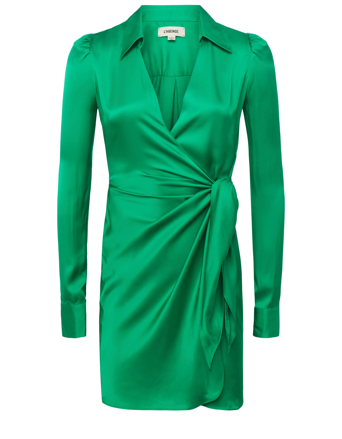 AMANI WRAP DRESS IN GRASS GREEN - Romi Boutique